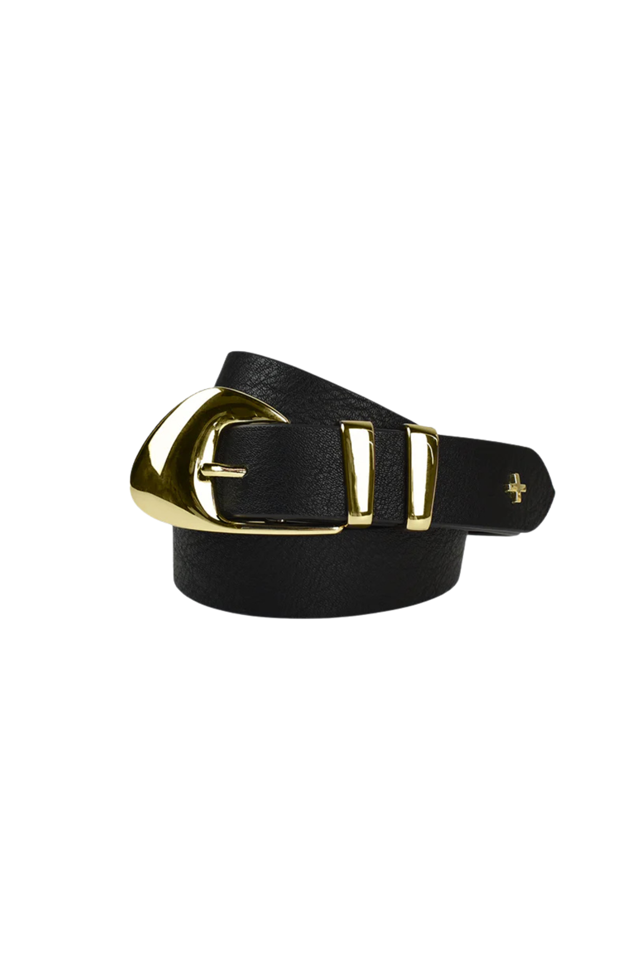 Moma Belt Black PU Gold