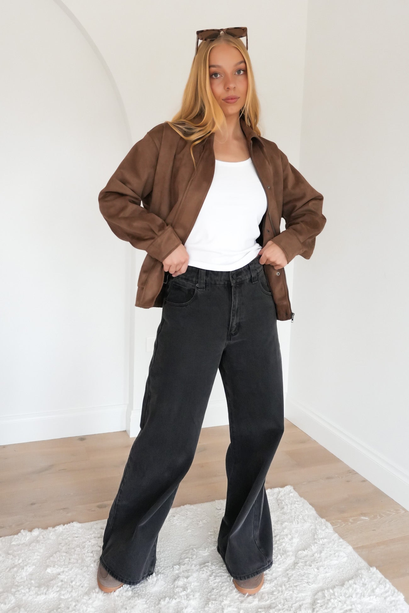 Kira Bomber Tan