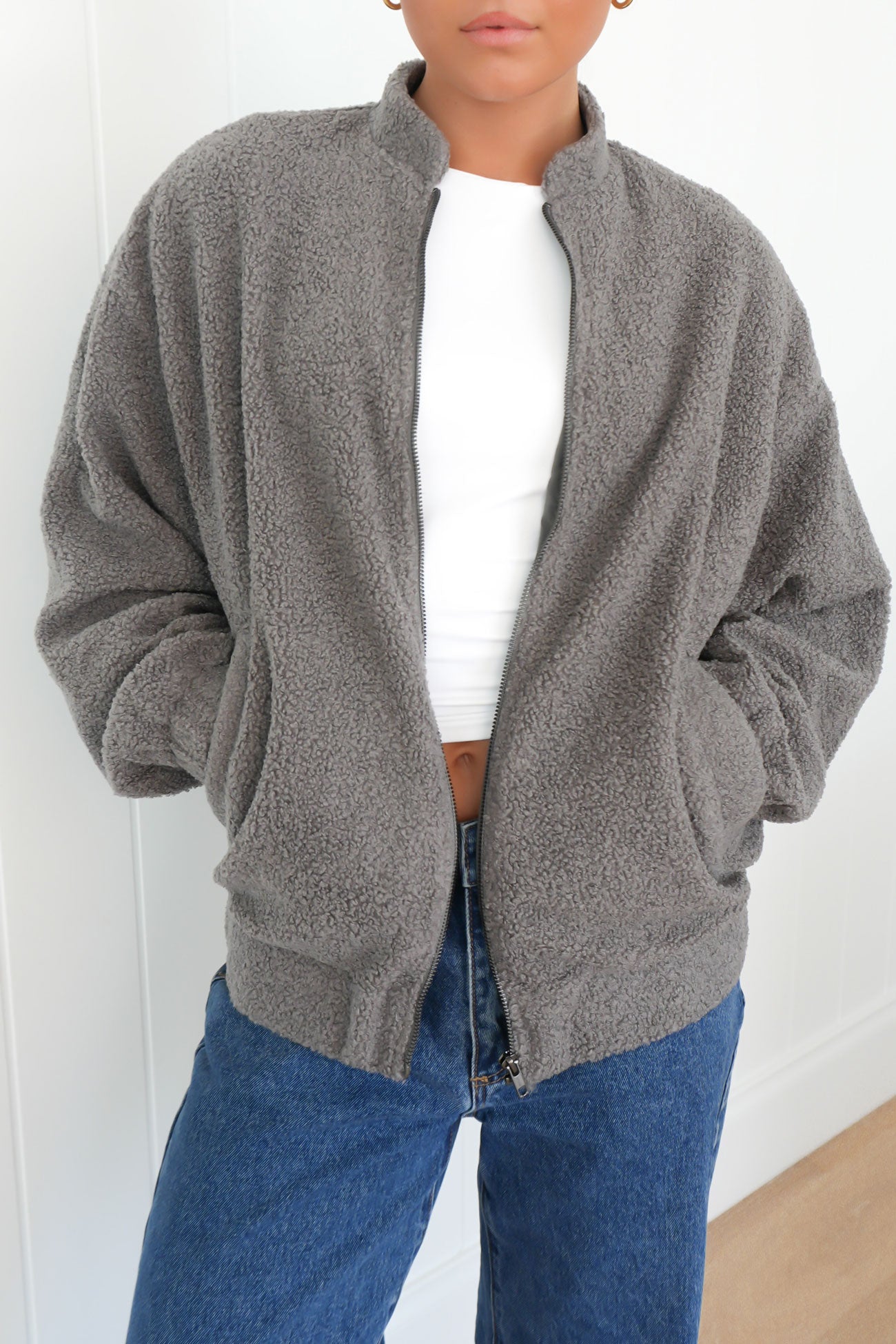 Knox Bomber Jacket Grey fc