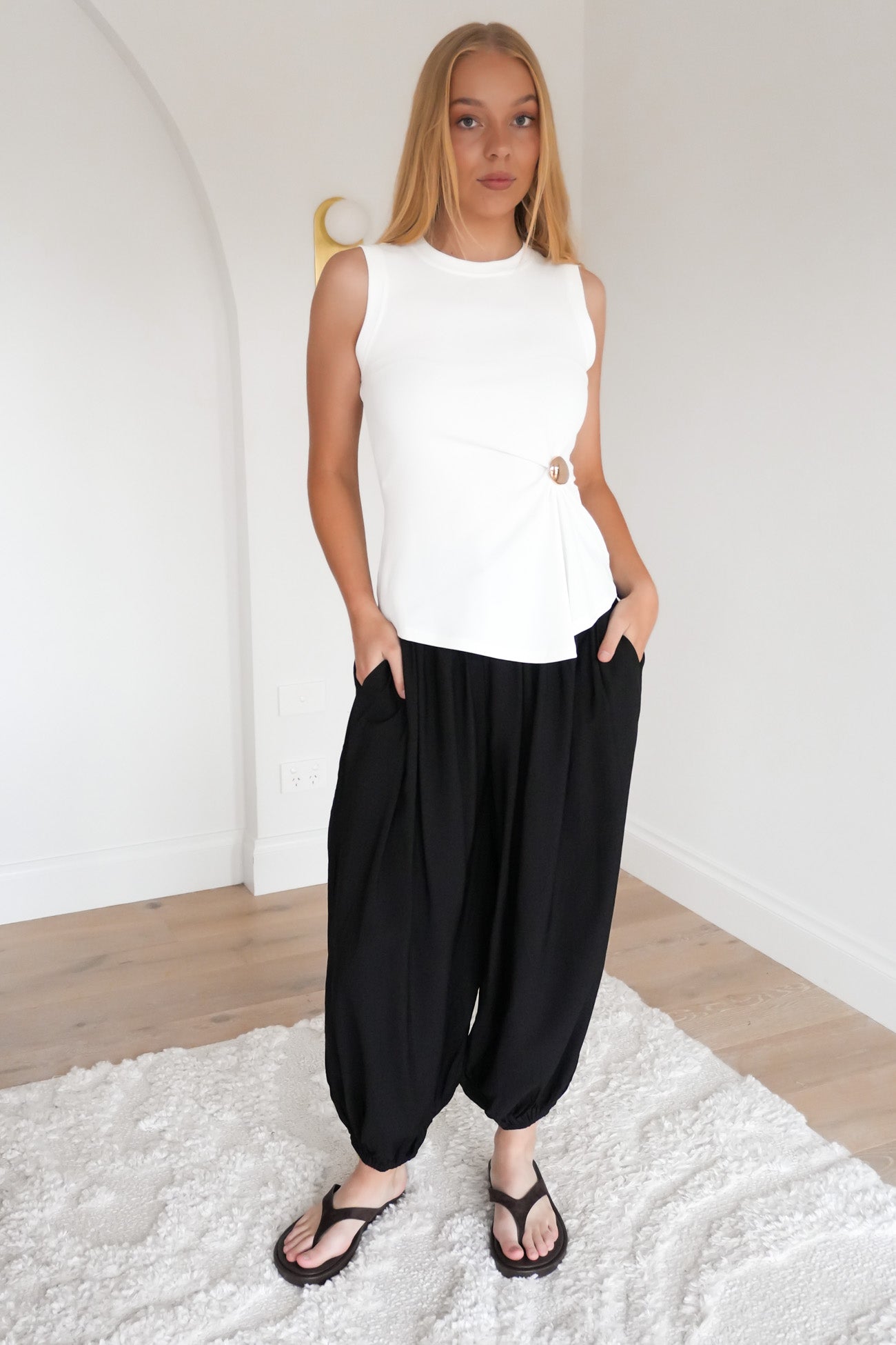 Kyla Balloon Pant Black
