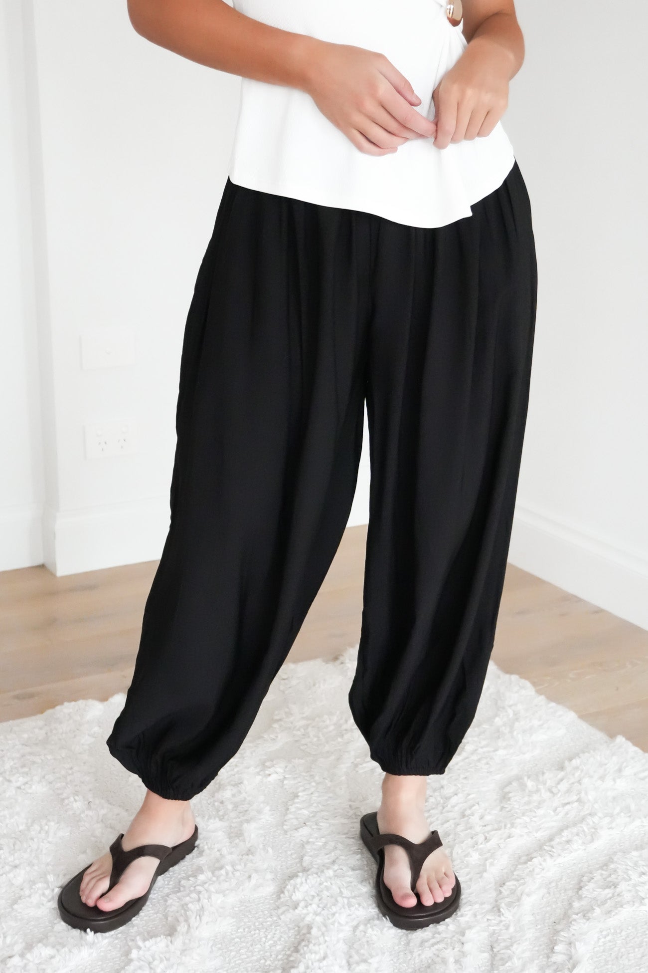 Kyla Balloon Pant Black