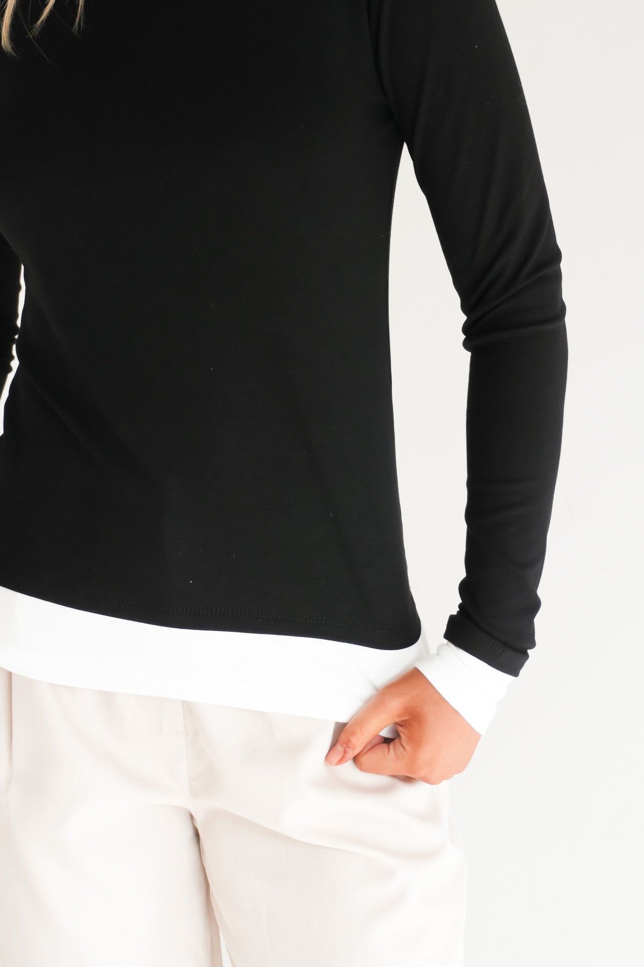 Kylee Long Sleeve Tee Black