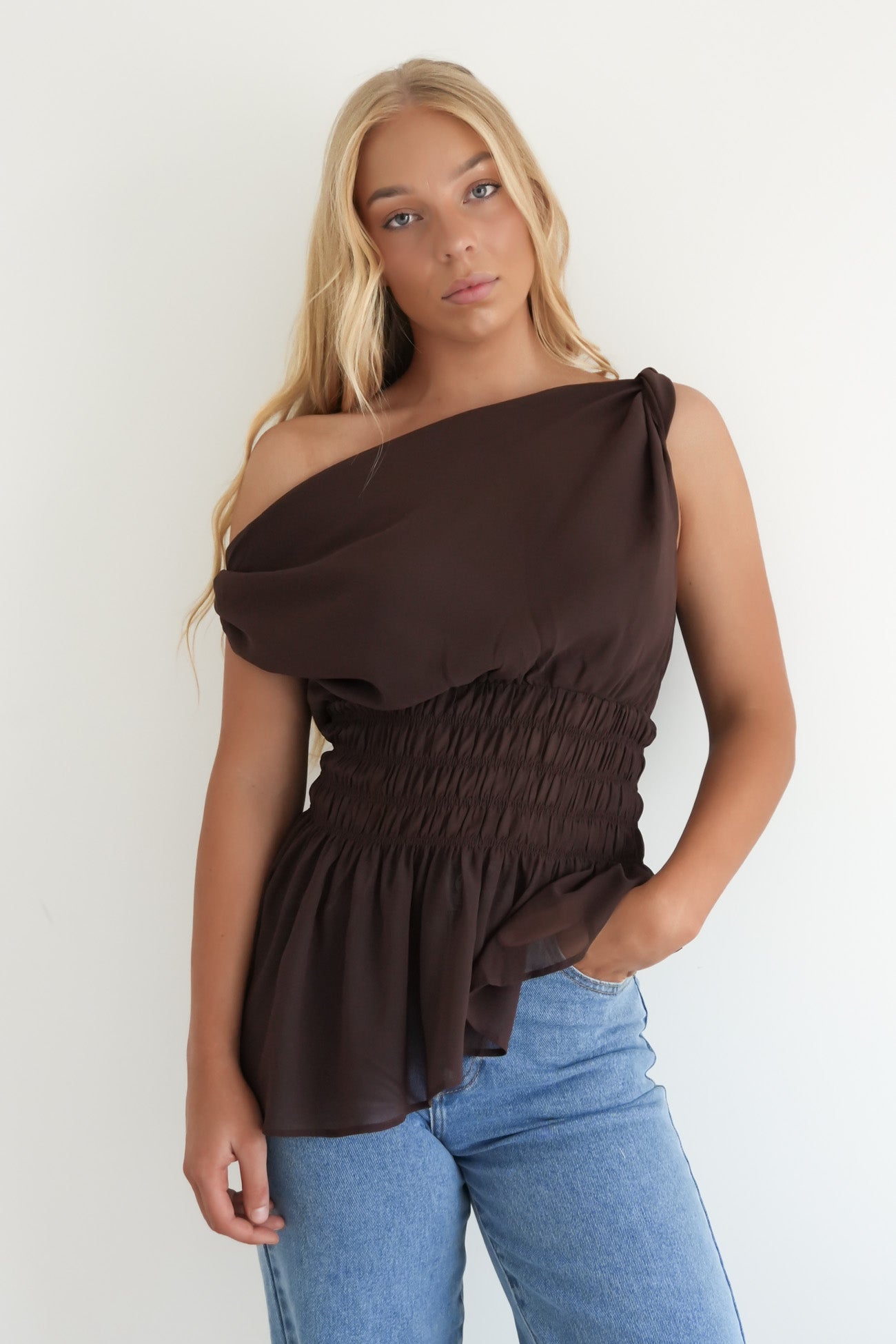 Lauren Top Chocolate