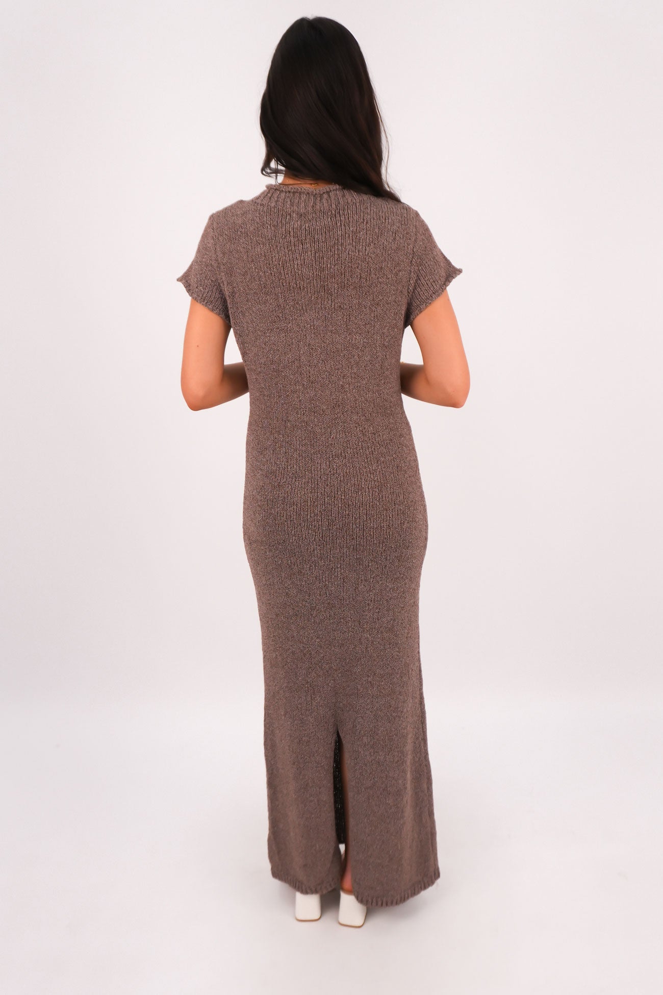 Leela Knit Maxi Dress Chocolate