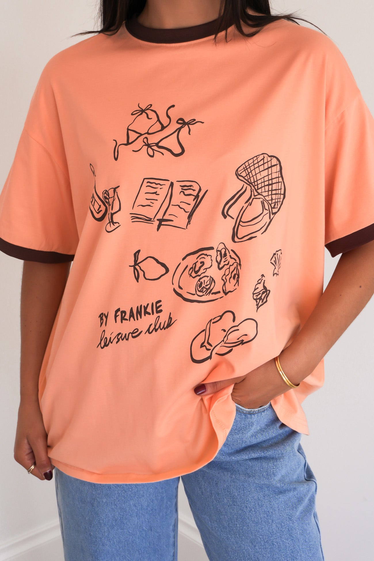 Leisure Club Tee Peach