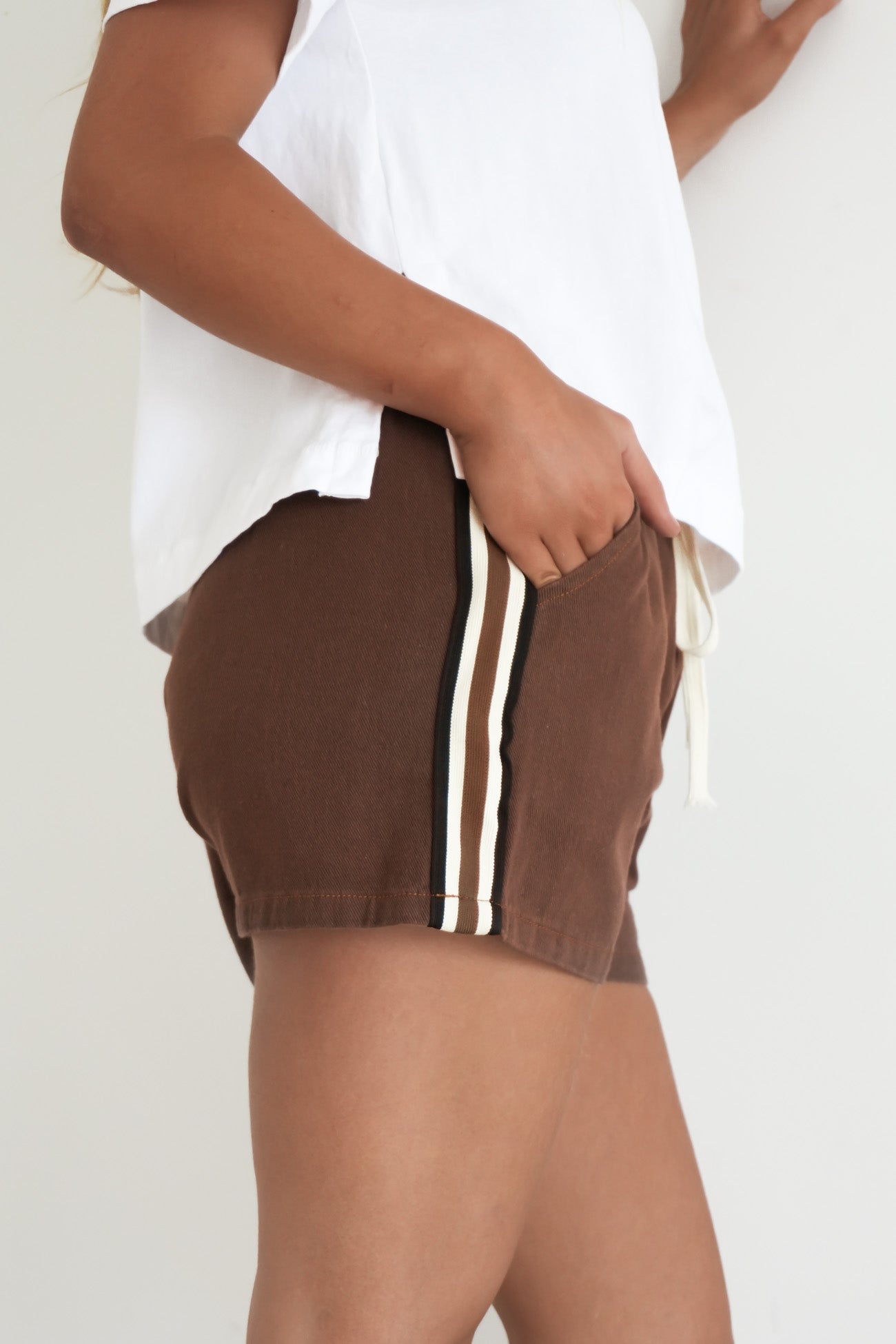 Lene Denim Short Chocolate
