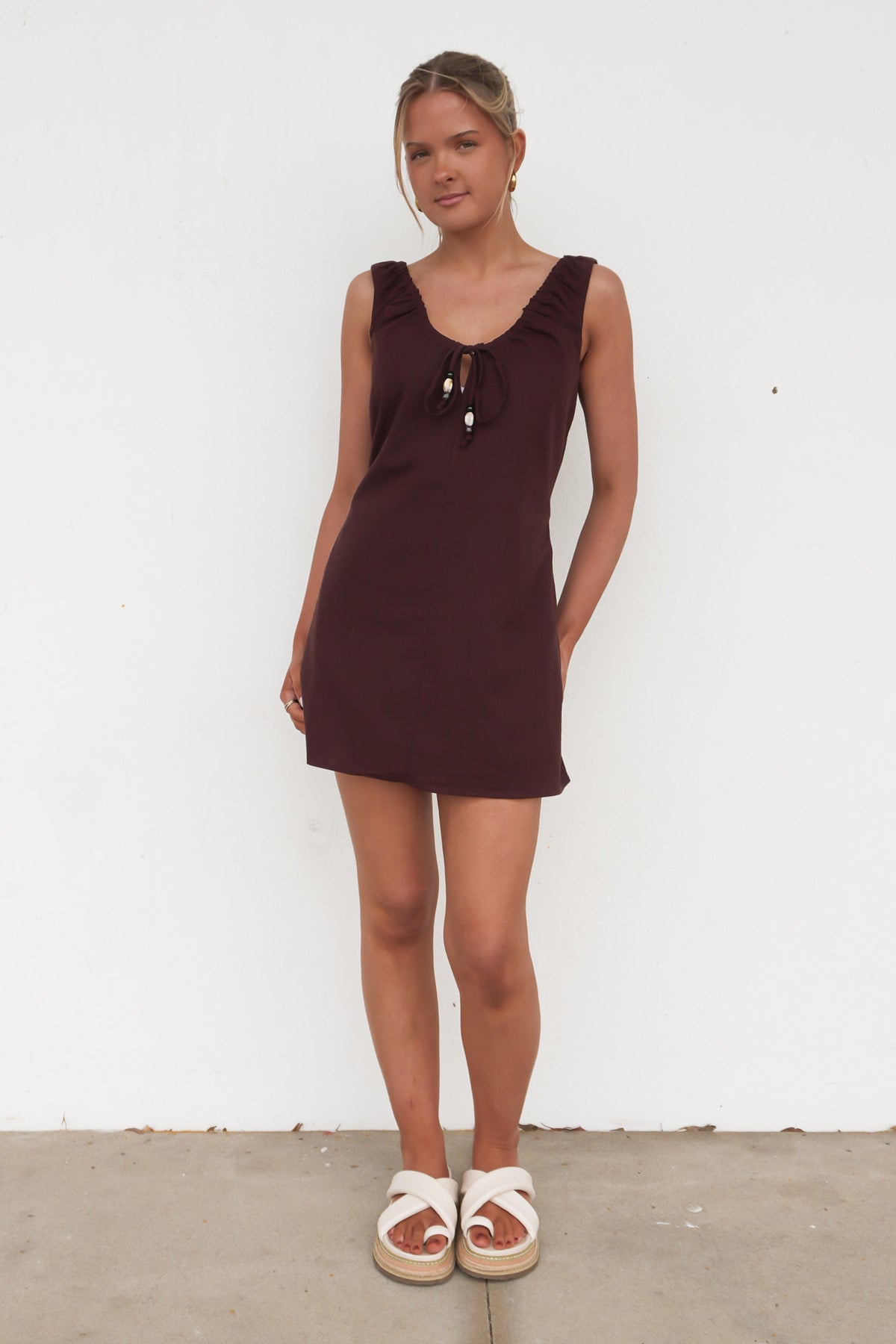 Lenni Mini Dress Chocolate