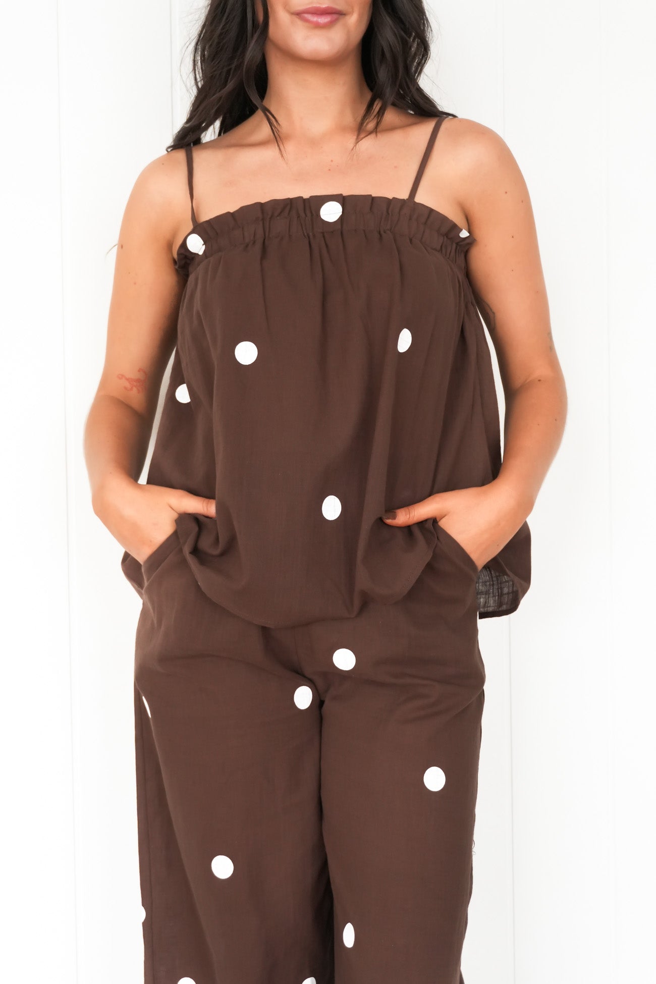 Lennin Set Chocolate Polka Dot
