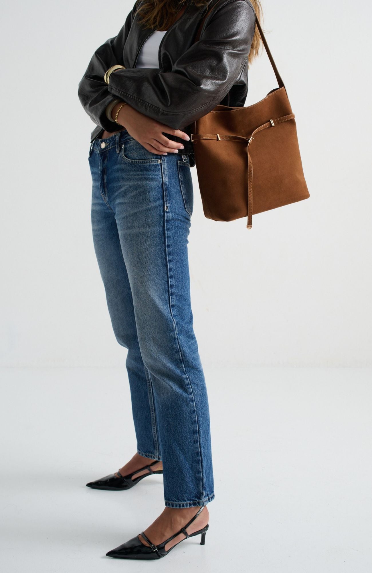Leonie Bag Tan Suede