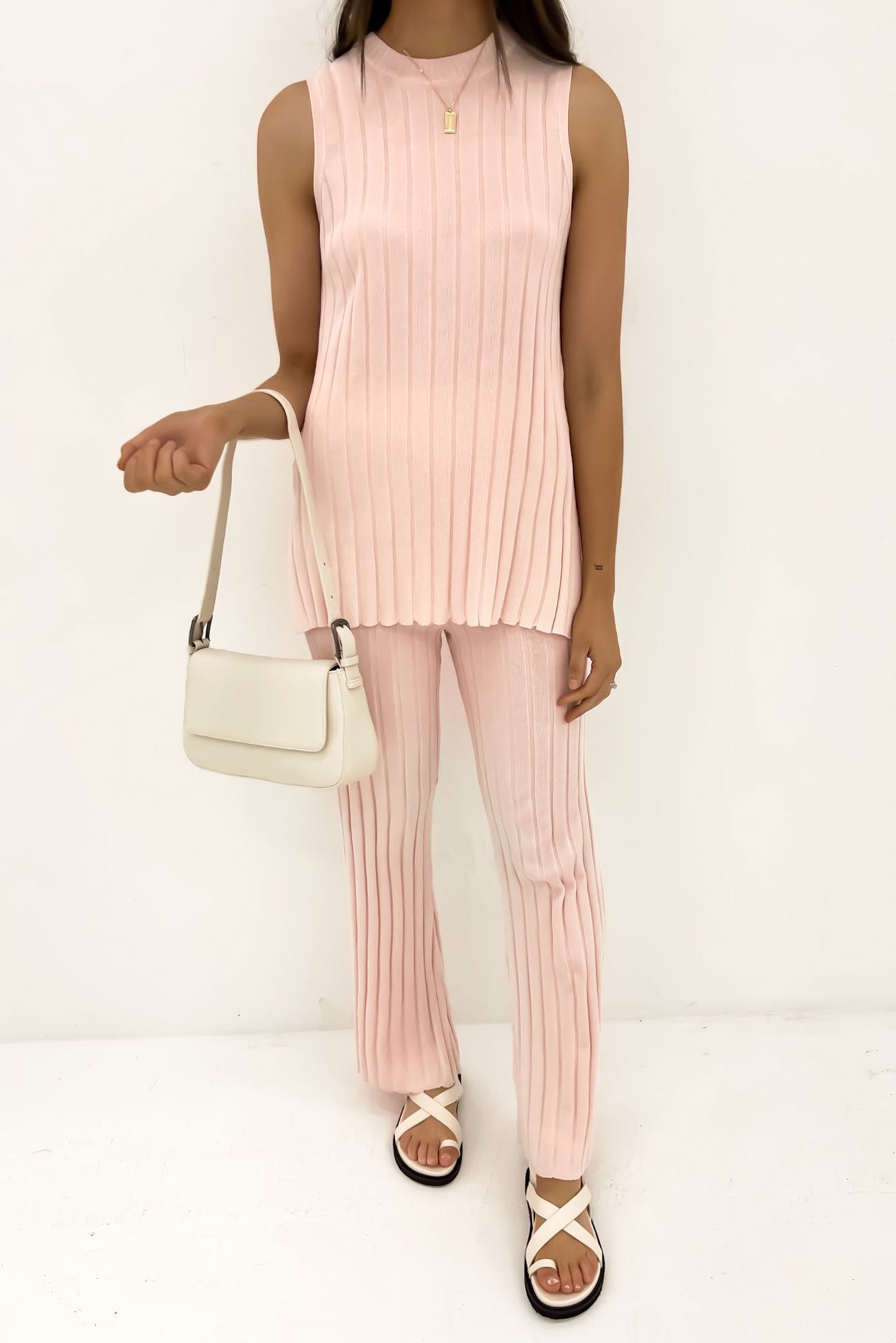 Lewis Knit Top Rosewater