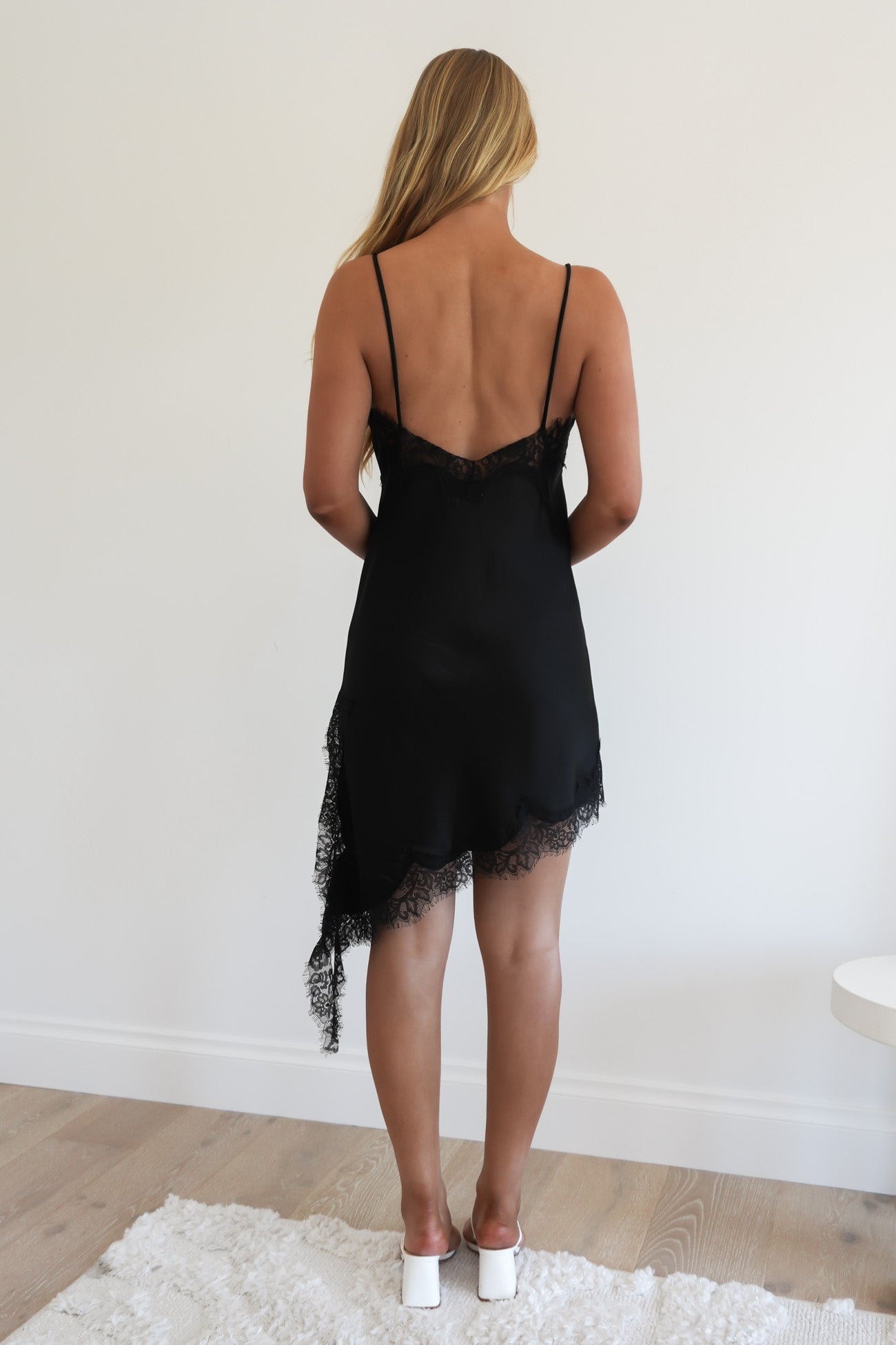 Liam Lace Mini Dress Black