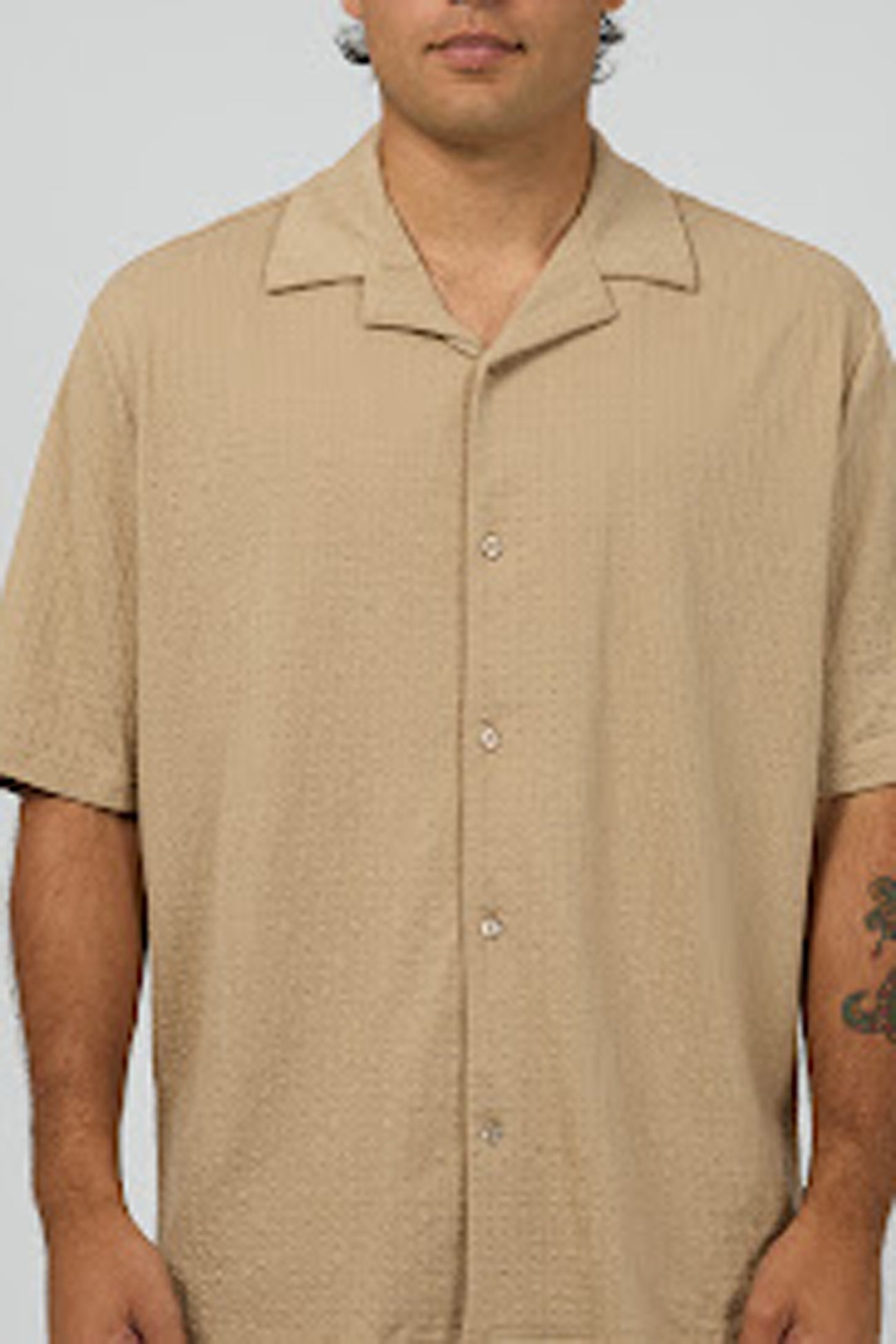 Liberate Short Sleeve Shirt Tan