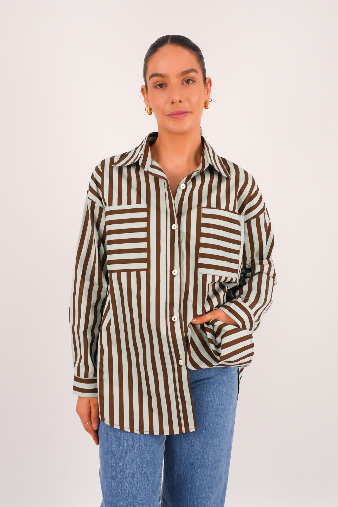 Lola Long Sleeve Shirt Mint Choc