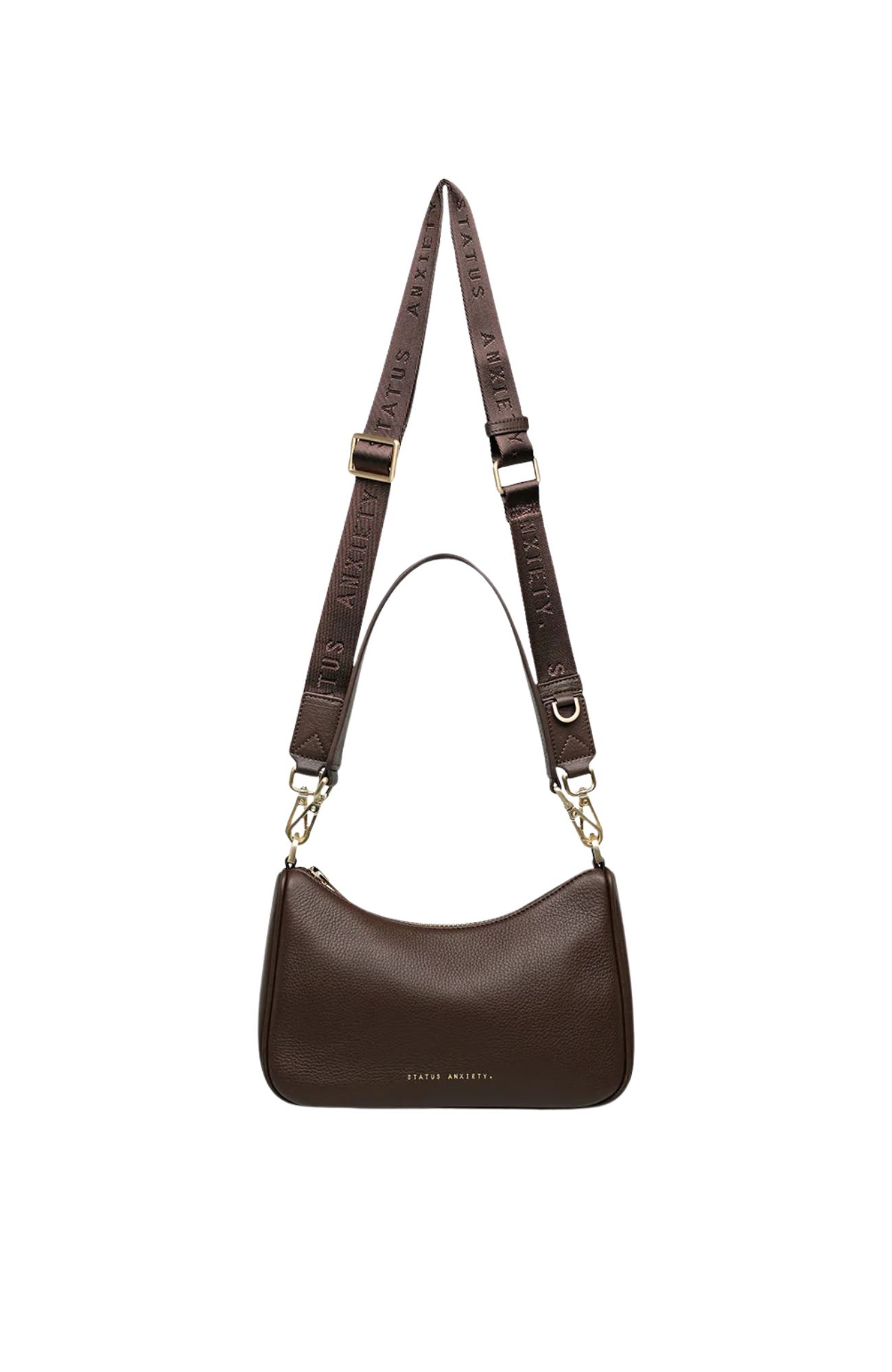 Look Both Ways Bag Cocoa Brushed Gold