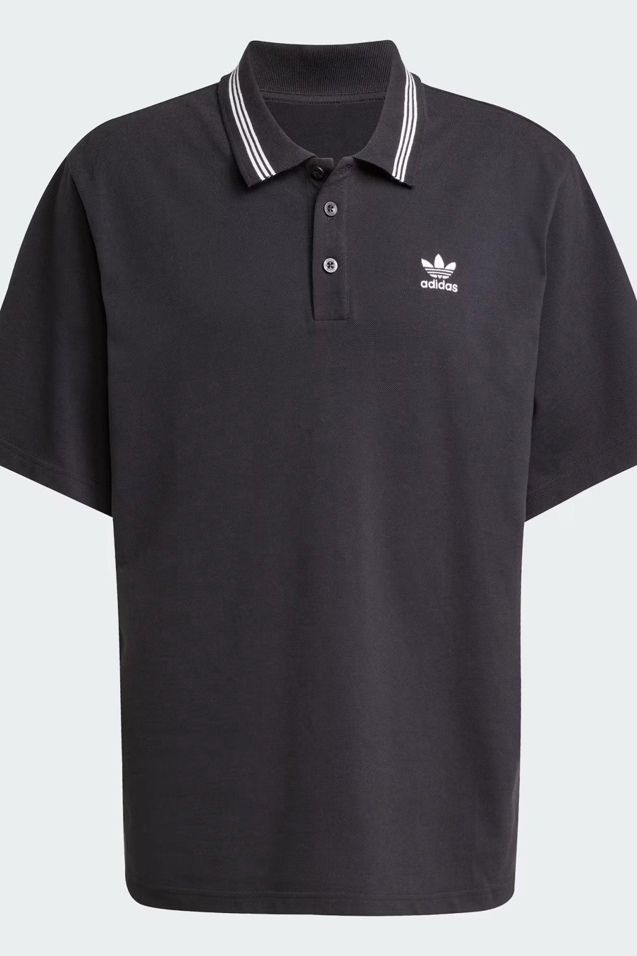 Loose Polo Black White