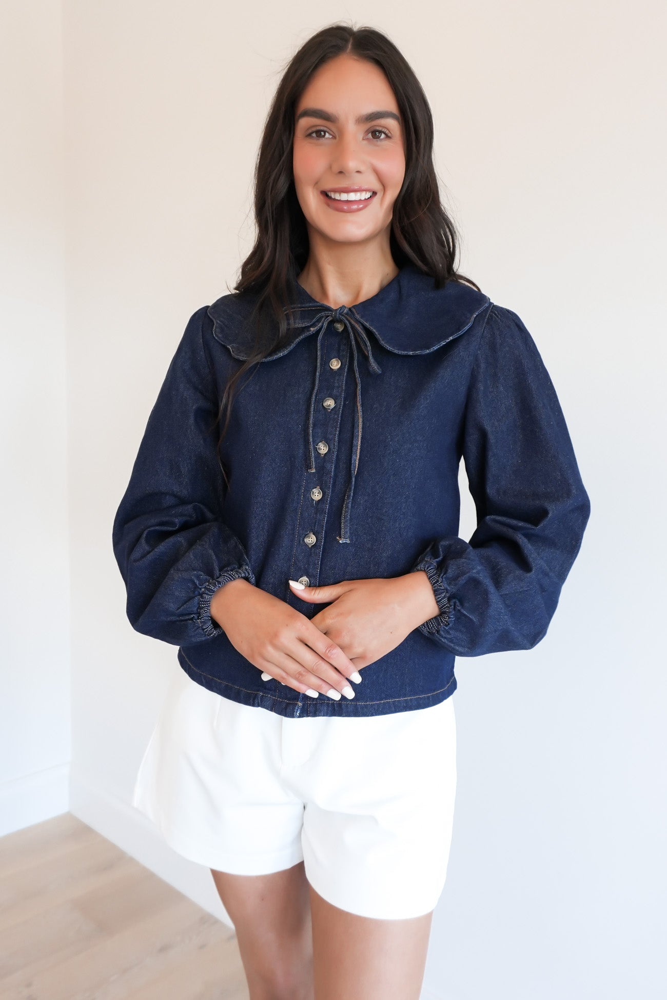 Lou Denim Top Indigo