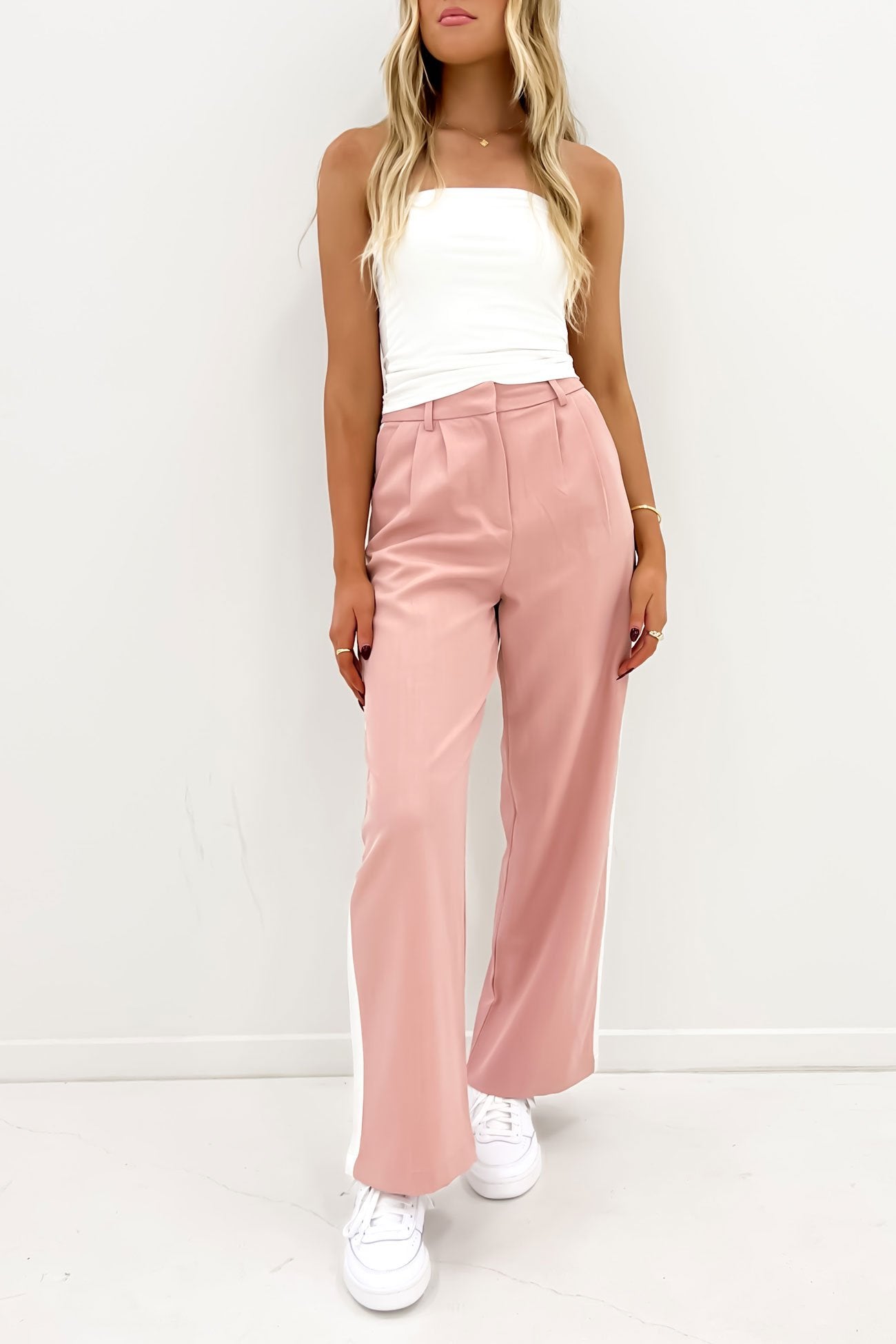 Lucas Stripe Pant Pink