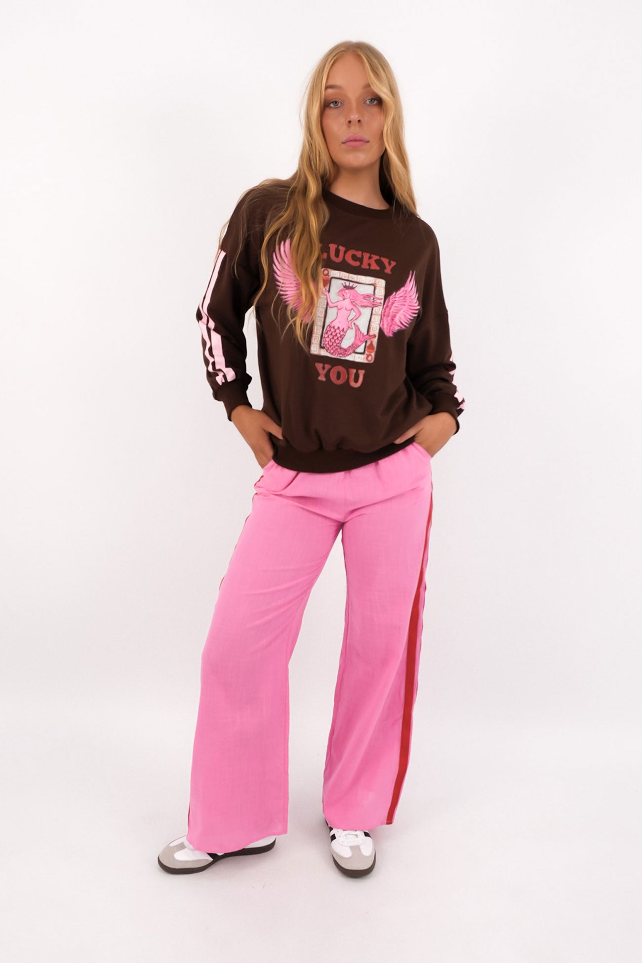 Lucky You Set Brown Pink