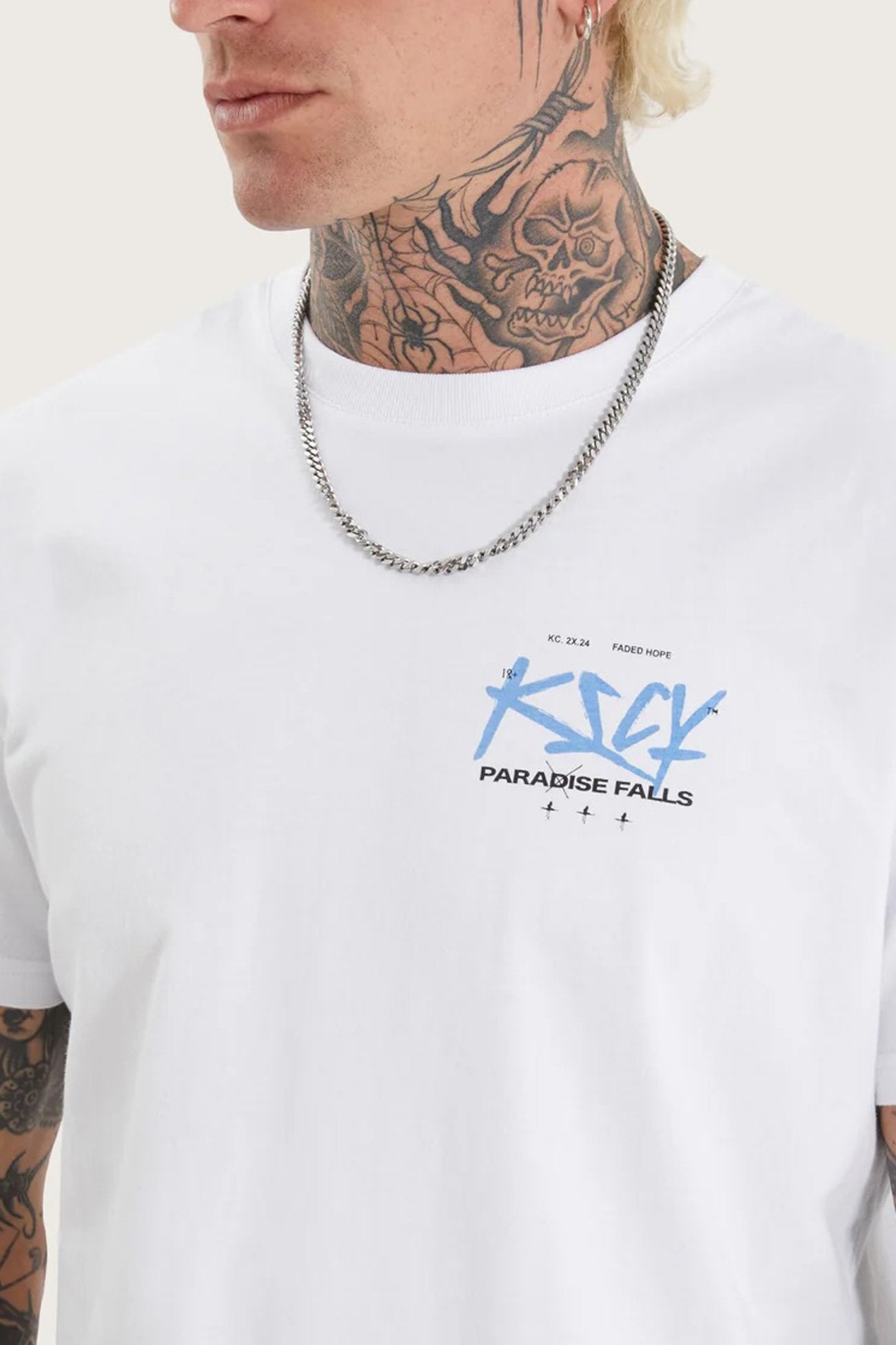 Luxor Dual Curved Tee Optical White