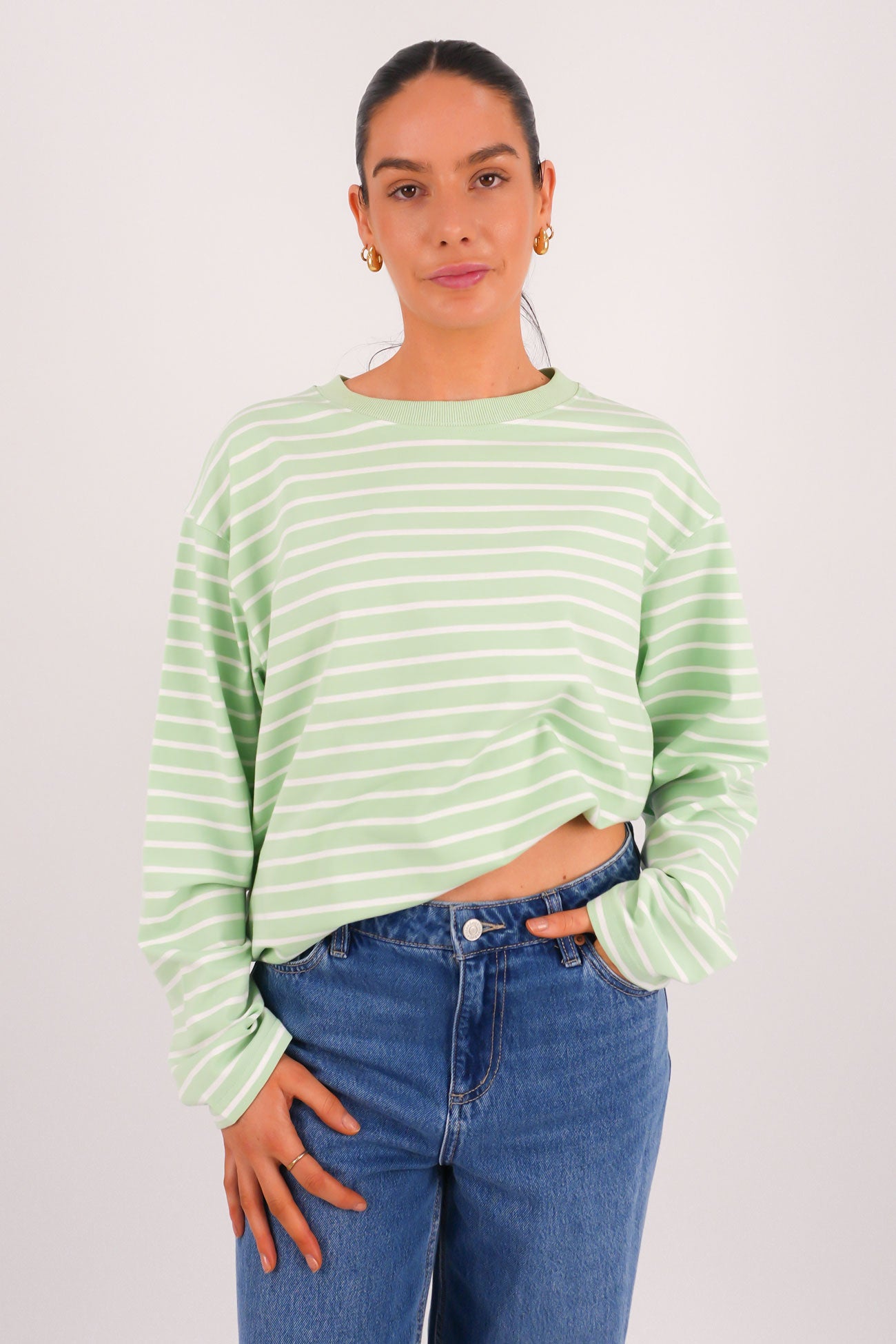 Maddie Long Sleeve Tee Mint