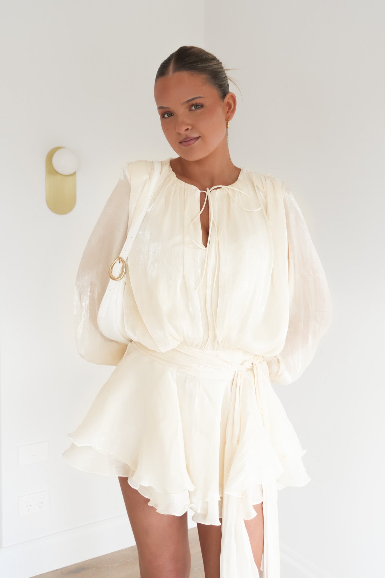 Maddyson Mini Dress Cream