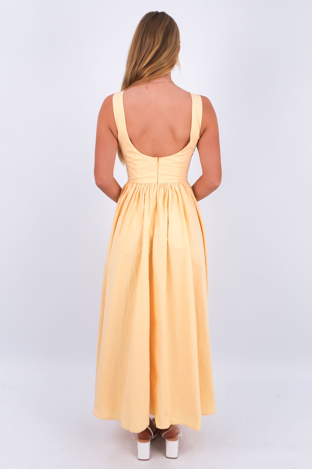 Maisie Maxi Dress Lemon