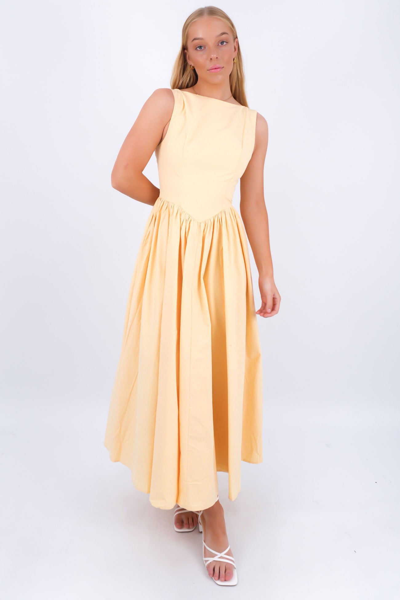 Maisie Maxi Dress Lemon