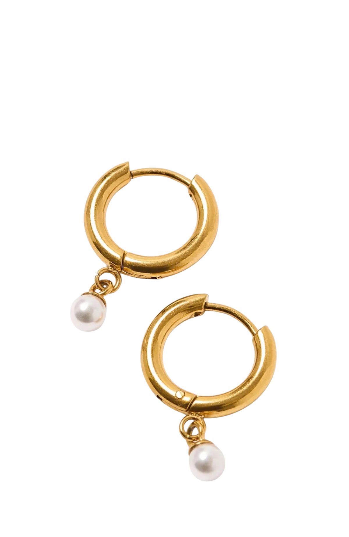 Kira Pearl Drop Earrings Gold