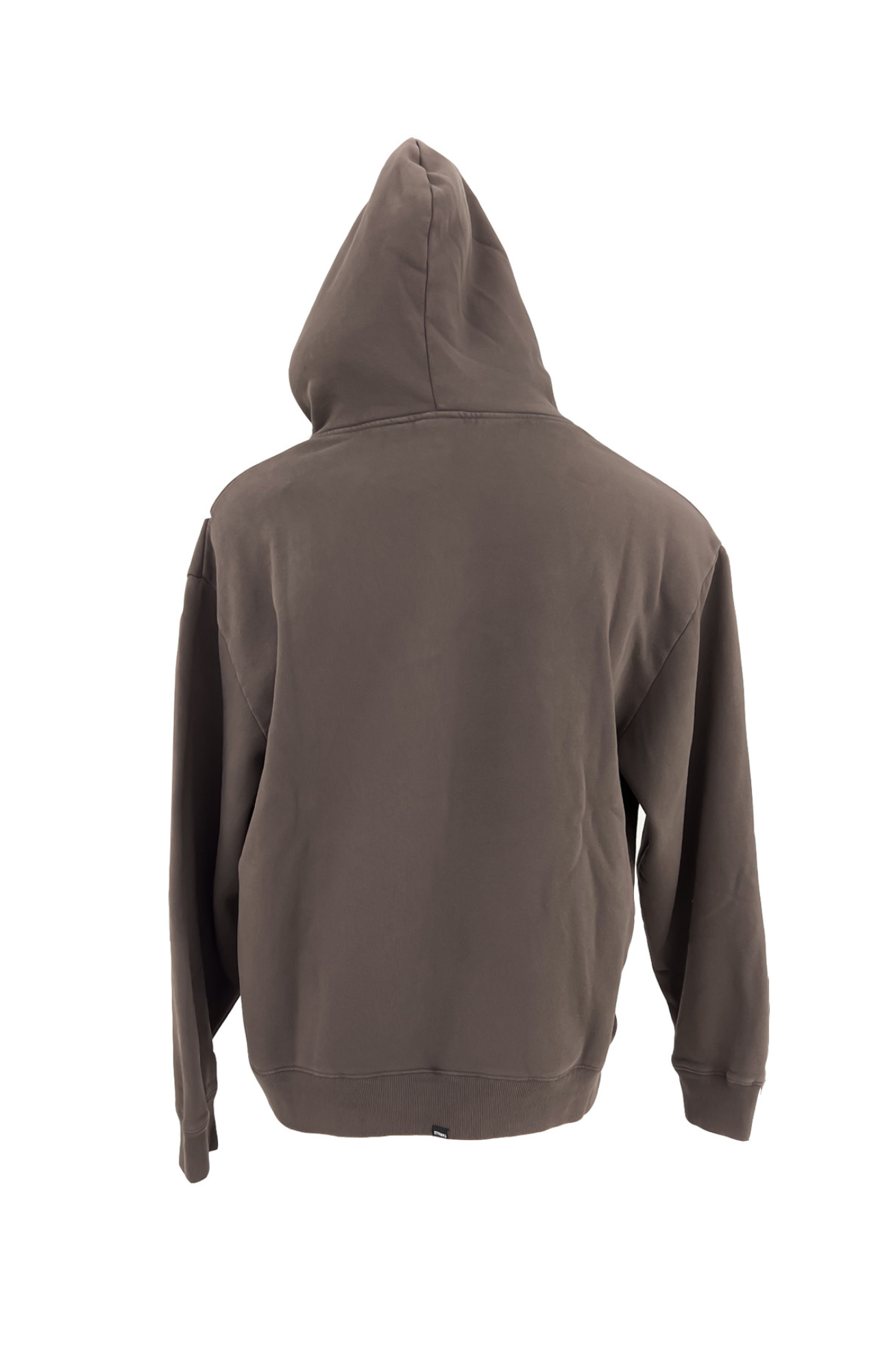 Stagger Slouch Pull On Cropped Hood Clay Smoke