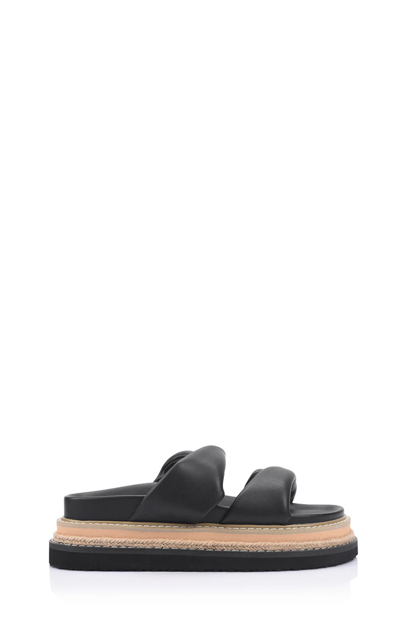 Teagan Flatform Slides Black