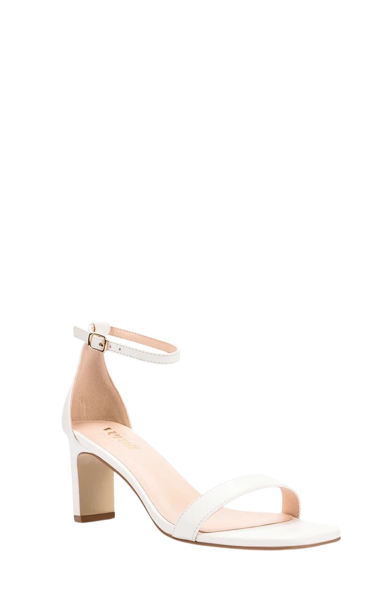 Gimlet Block Heel Sandals Chalk White