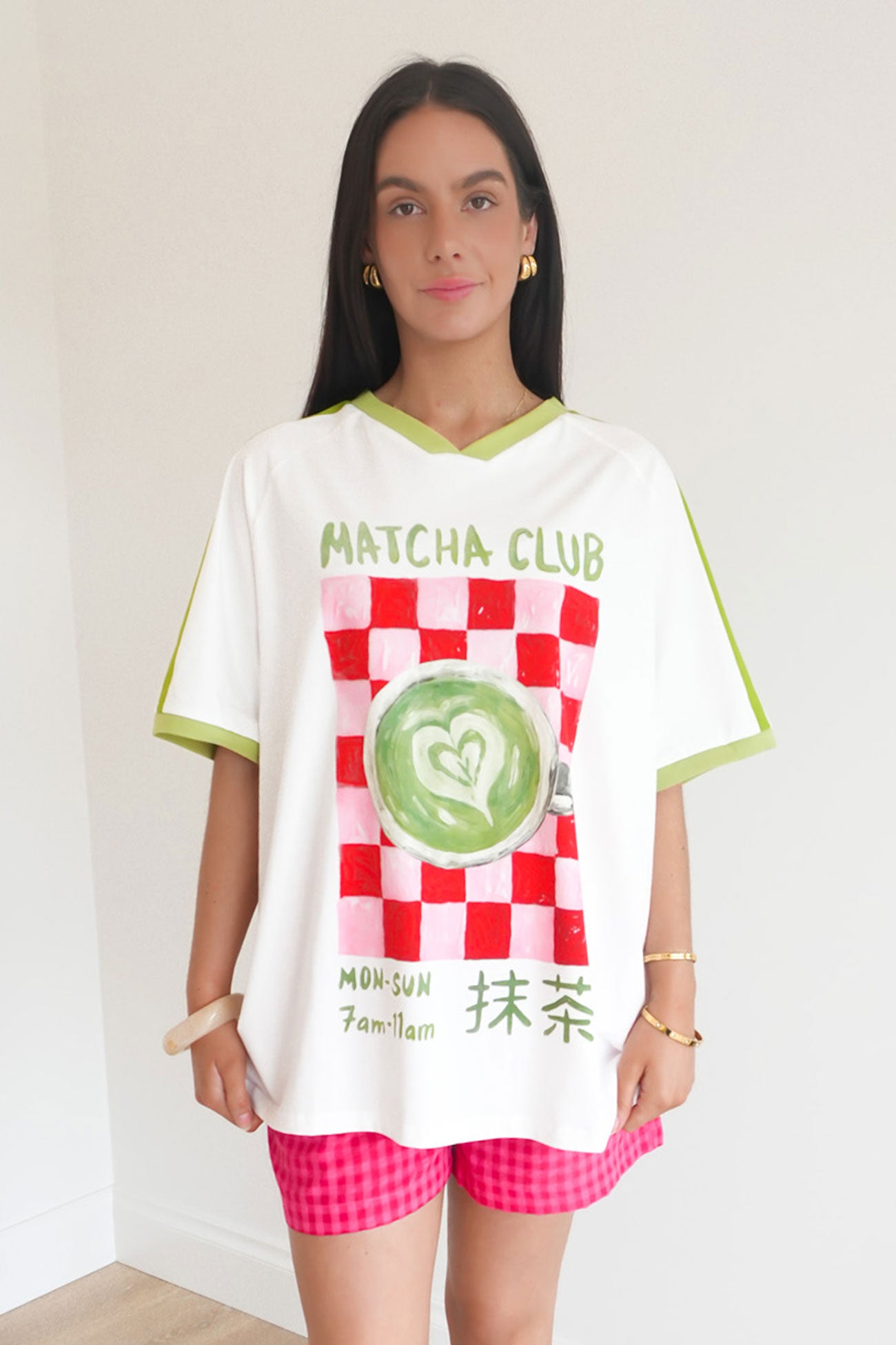 Matcha Club Tee White
