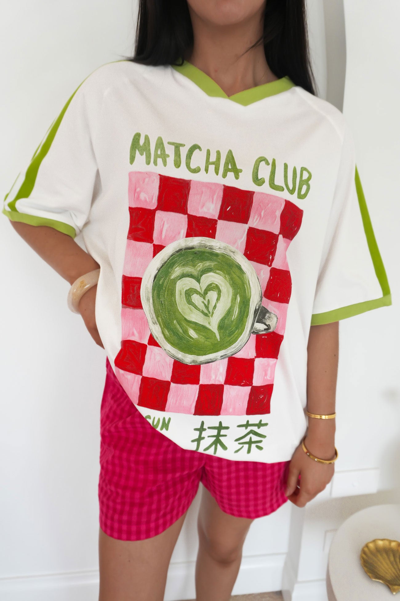 Matcha Club Tee White