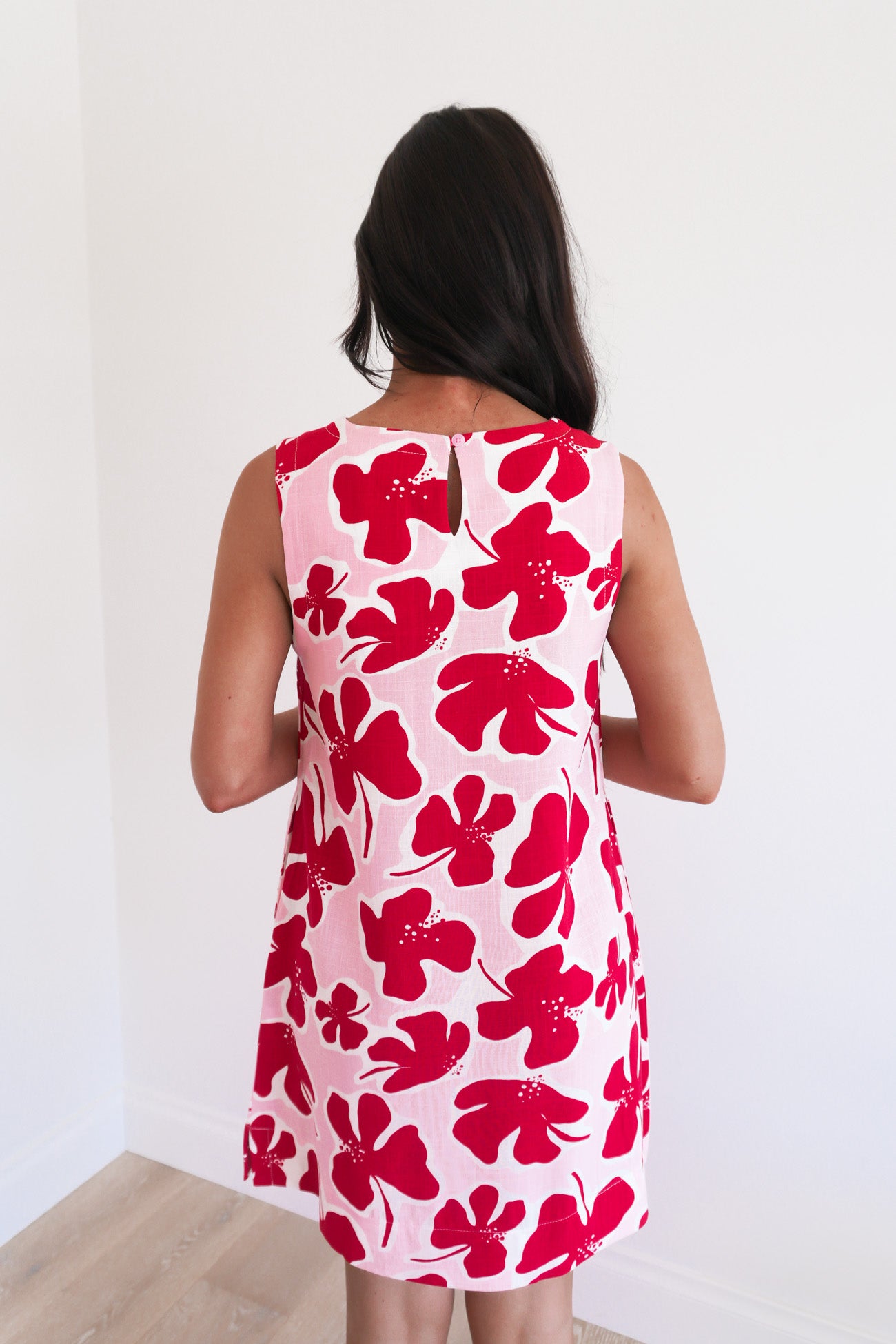 Matthew Mini Dress Red Arlo Flower