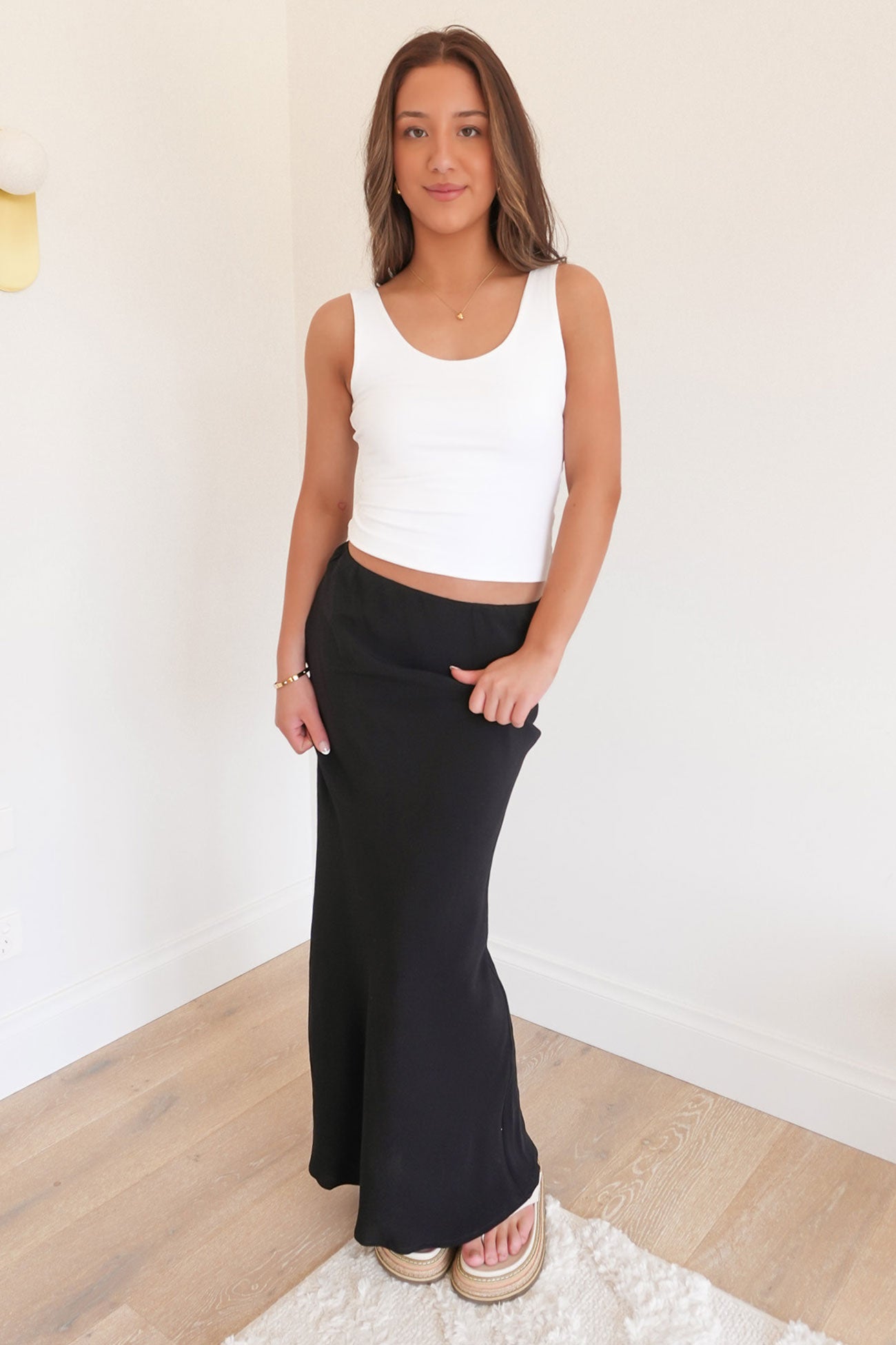 Maybelle Slip Skirt Black