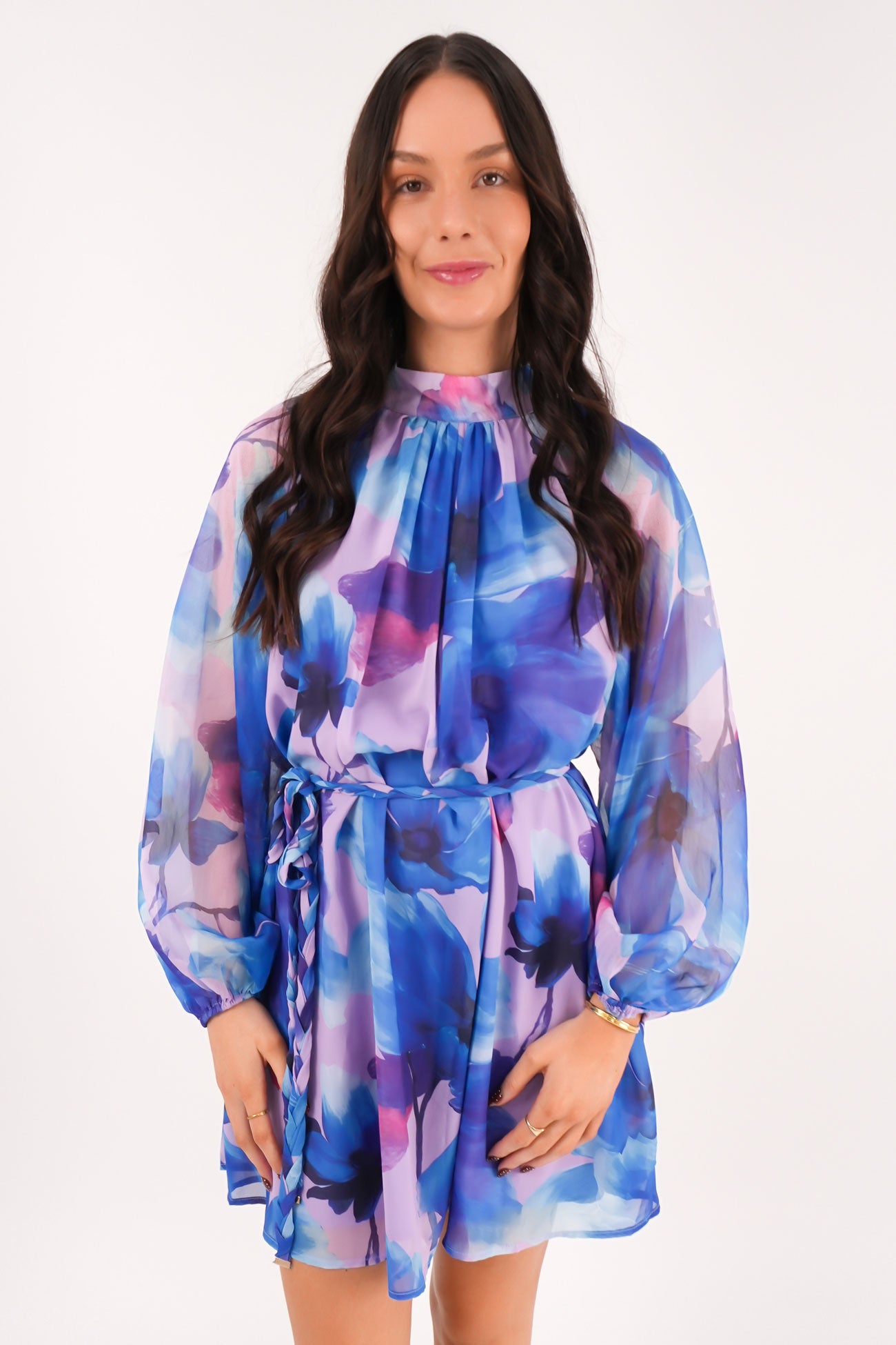 Meera Mini Dress Blue