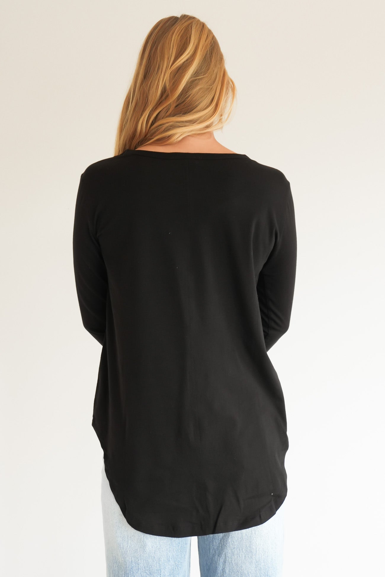 Megan Long Sleeve Top Black