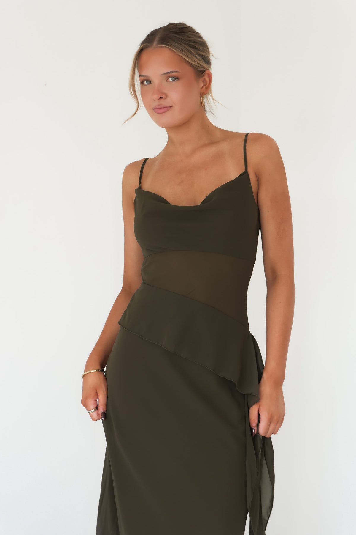 Melissah Maxi Dress Olive