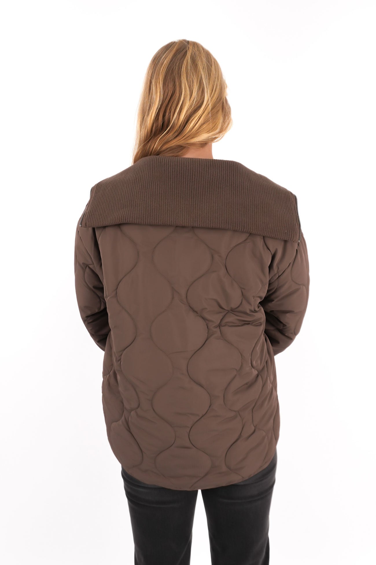 Mellow Quilted Jacket Chocolate