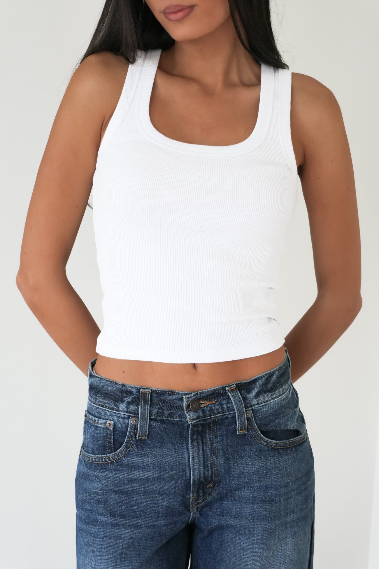 Mia Tank White