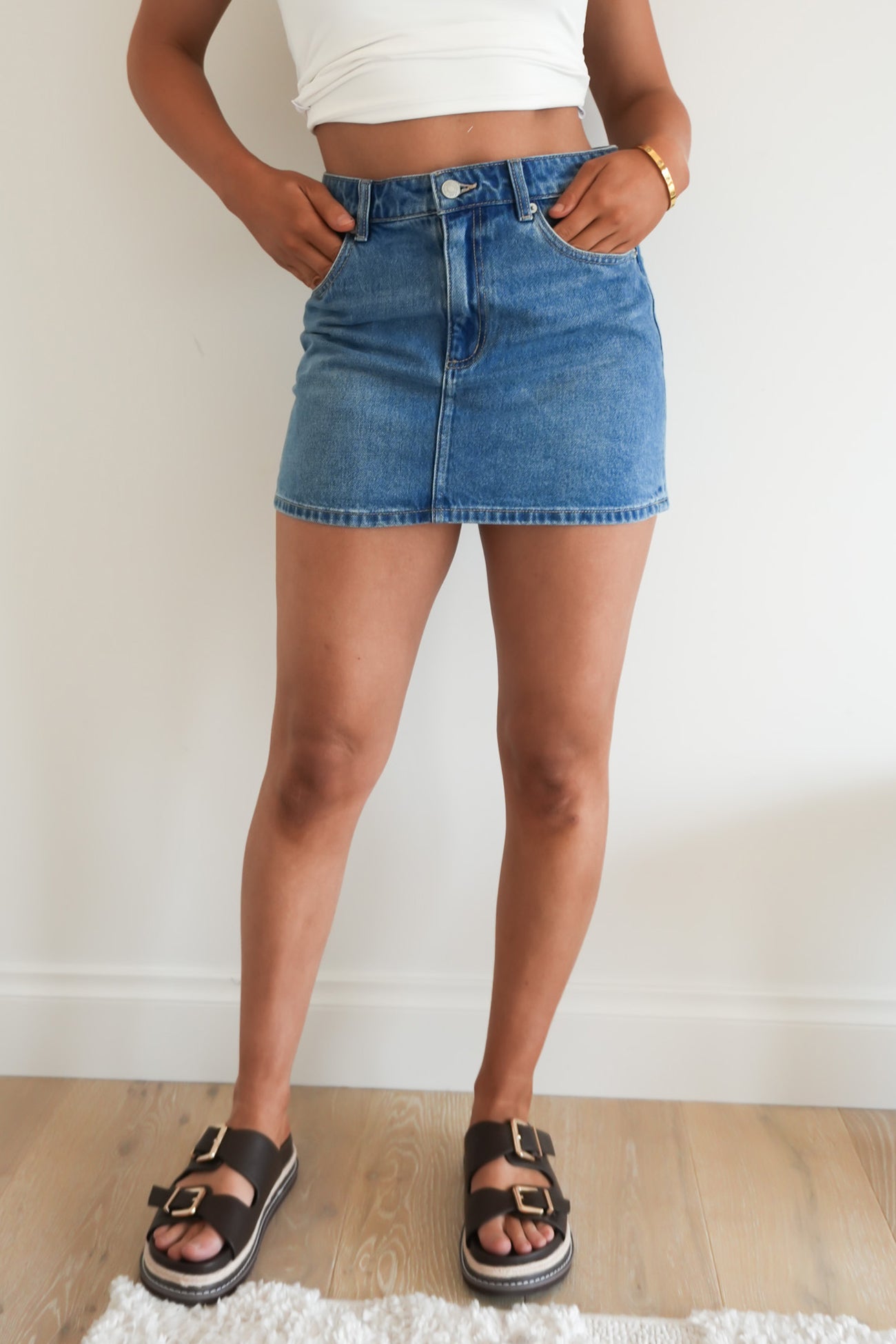 Mid Relaxed Mini Skirt Blue Edition