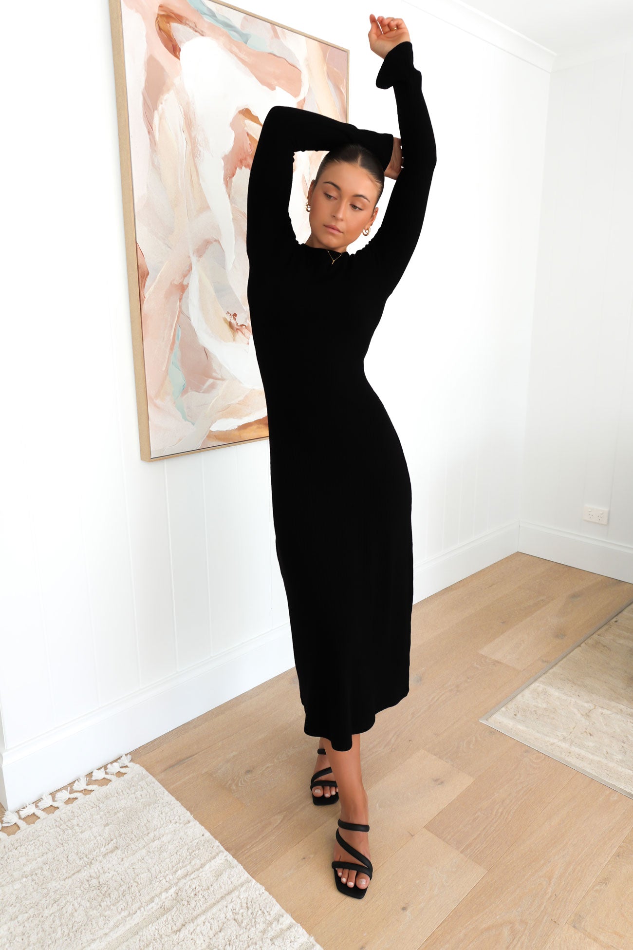 Miles Maxi Dress Black f88