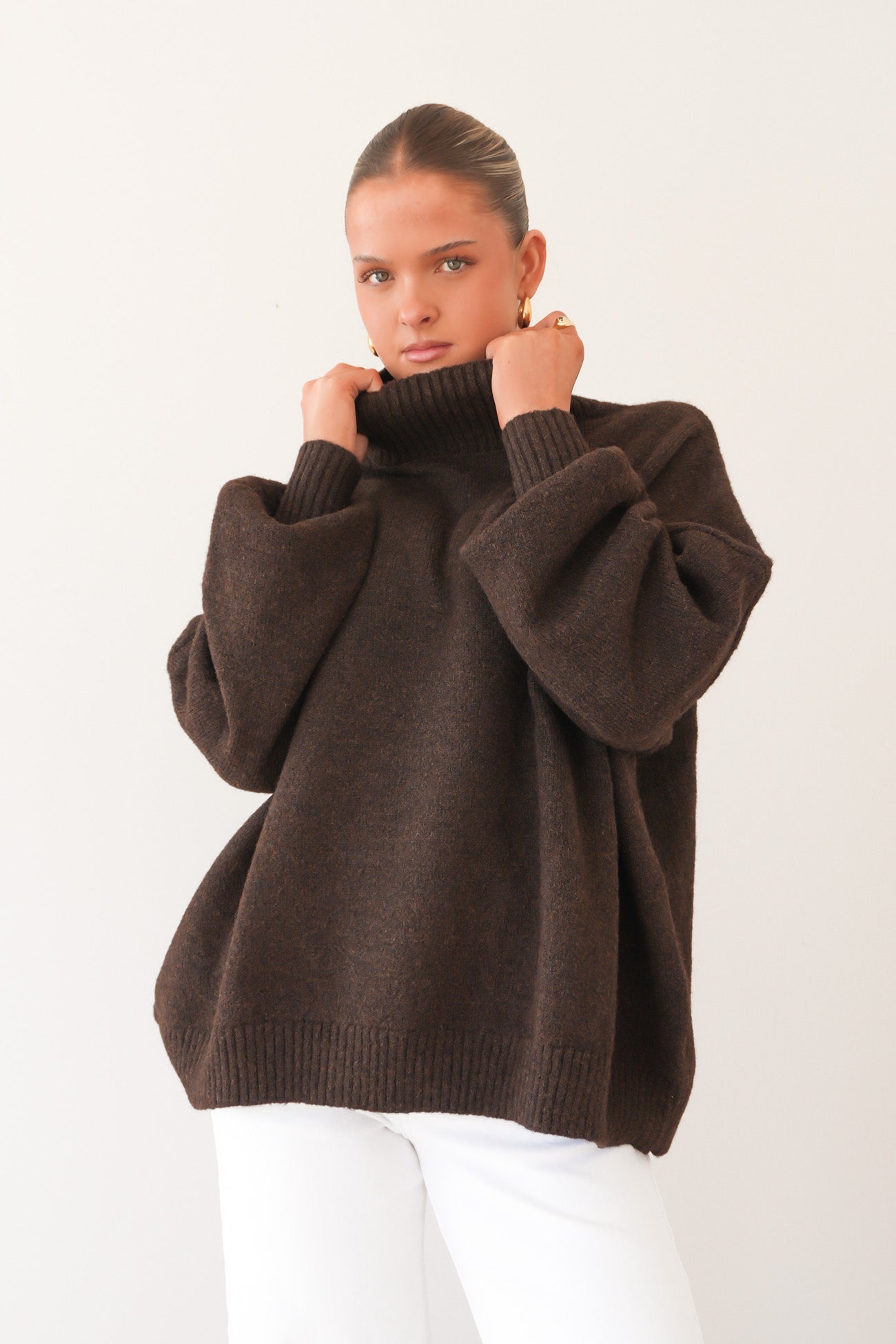 Milo Knit Jumper Chocolate