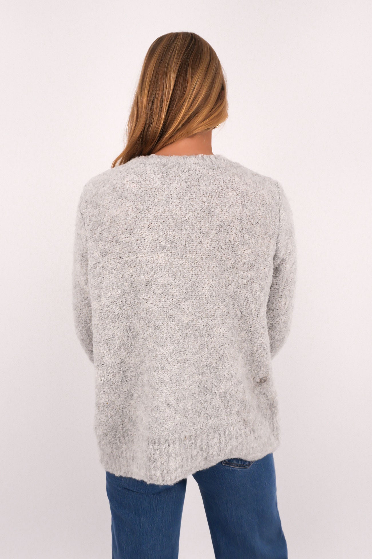 Mindie Knit Crew Mid Grey