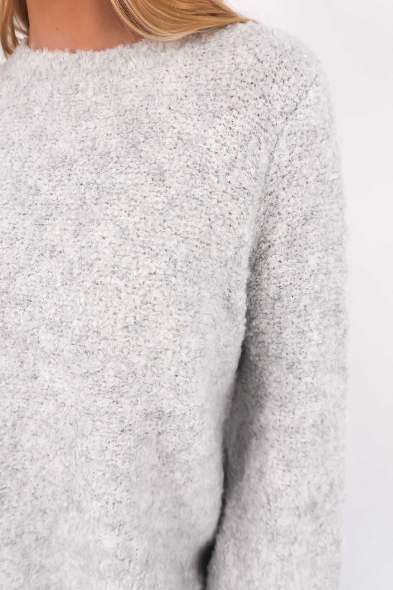 Mindie Knit Crew Mid Grey