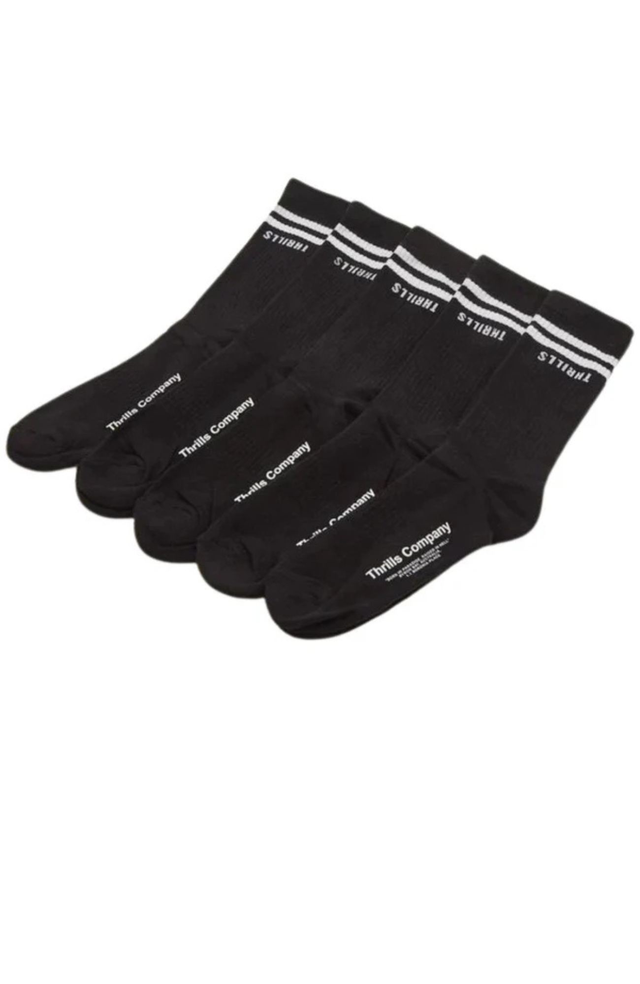 Minimal Thrills 5 Pack Sock Black