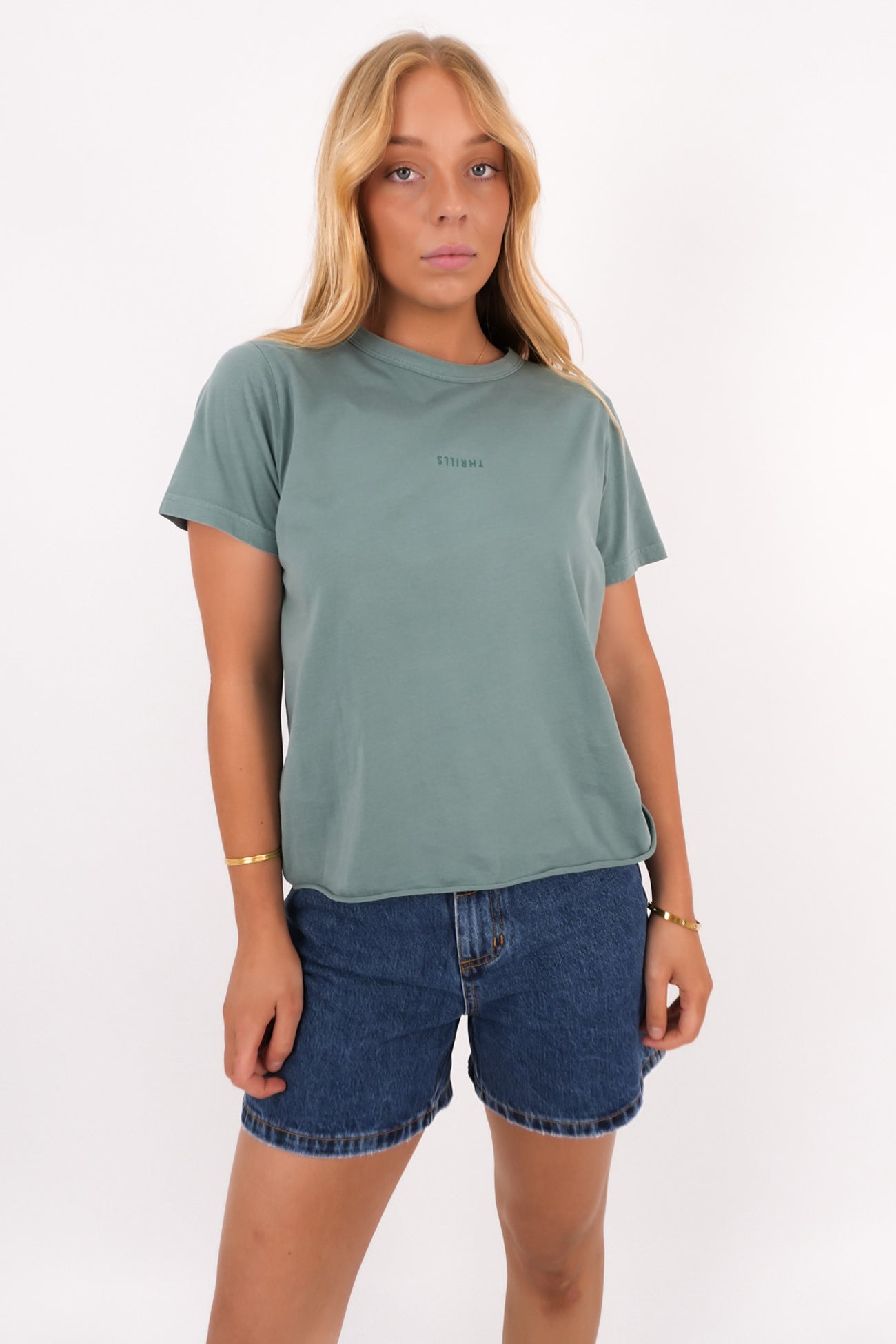 Minimal Thrills Relaxed Tee Green Coast