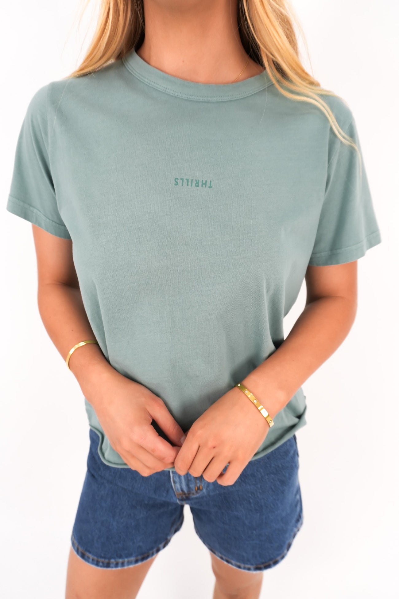 Minimal Thrills Relaxed Tee Green Coast