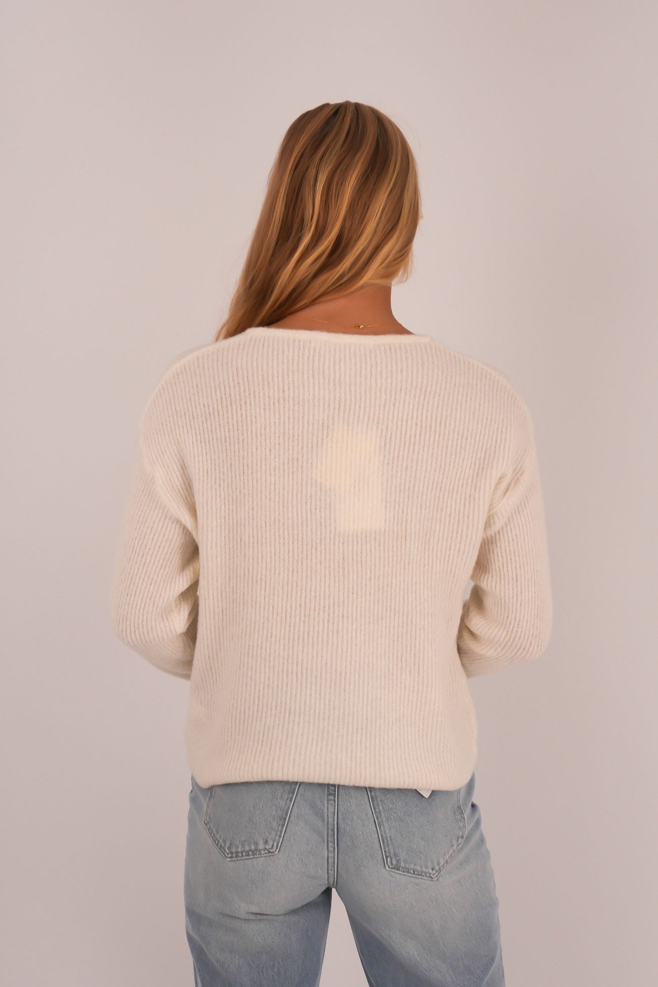 Murphy Knit Cardi Vintage White