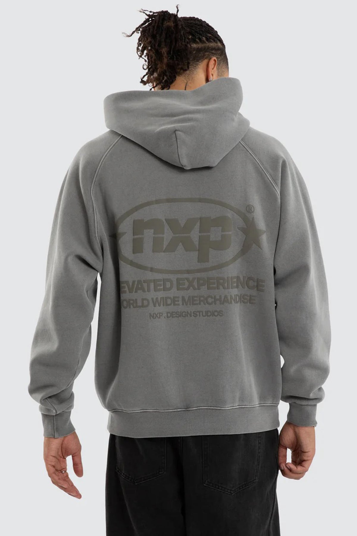 Rhythm Raglan Fleece Hoodie Pigment Frost Grey